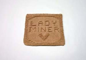 lady miner dishcloth pattern