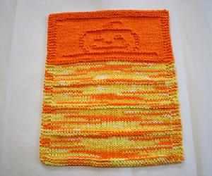 pumpkin burp cloth pattern