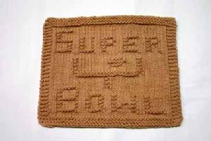 Super Bowl Dishcloth