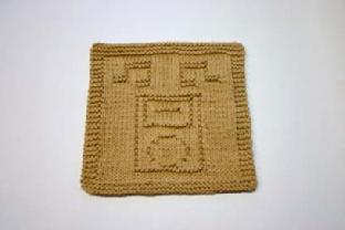 music dishcloth pattern