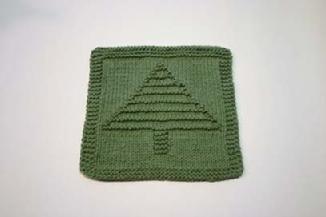 tree dishcloth pattern